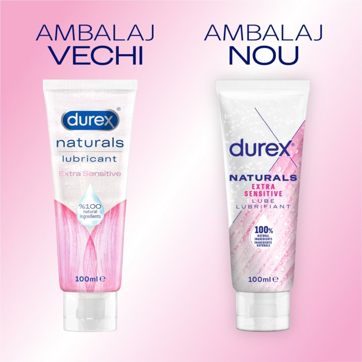 Lubrifiant Durex Naturals Extra Sensitive, 100 Ml 2