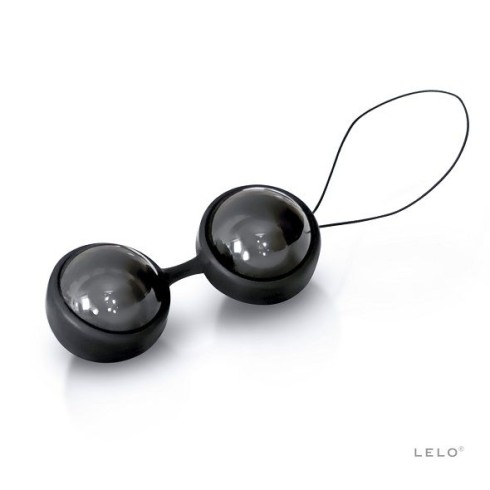 gel, Bile Vaginale Kegel Lelo Luna, Negru, 2 Buc., pasiune.ro