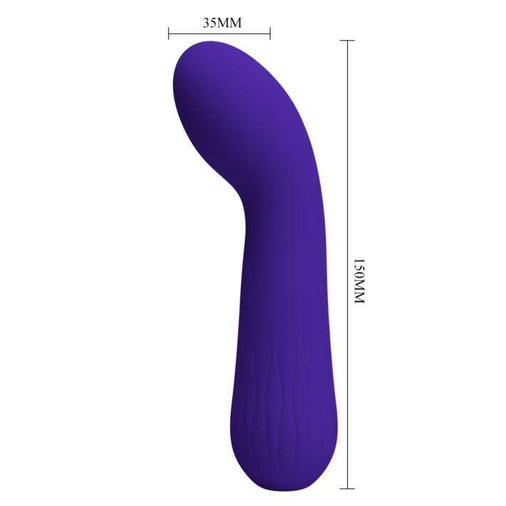 Vibrator Punctul G Faun, Indigo, 15 Cm 11