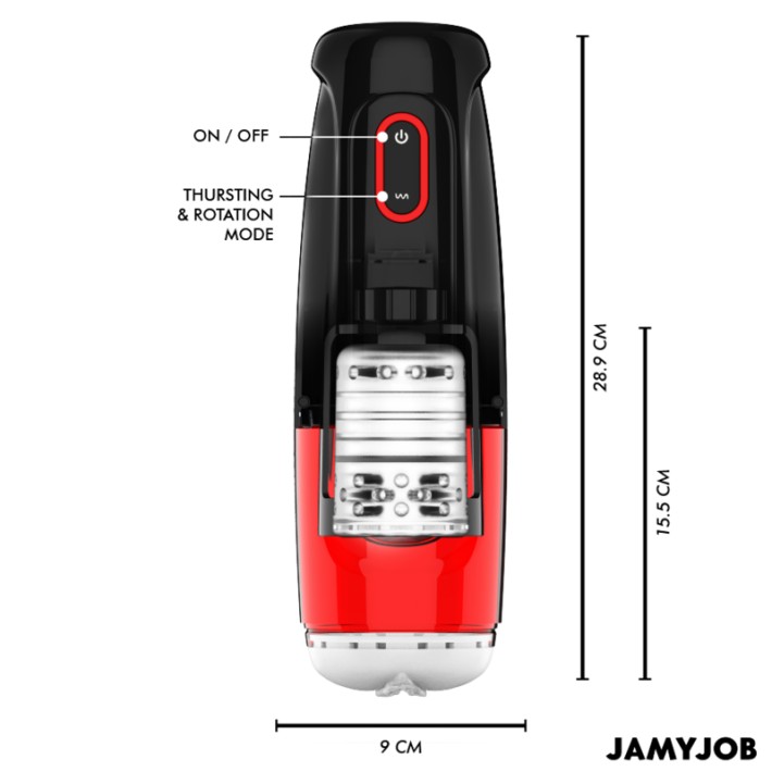 Masturbator Vagin Automat Jamyjob Storm, 10 Moduri De Rotatie Si Penetrare 4