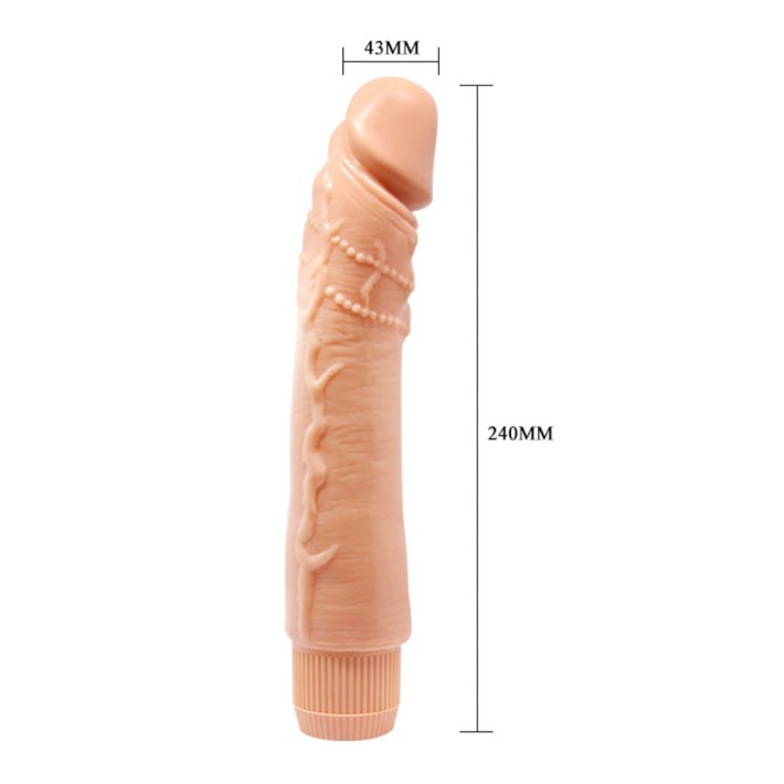 Vibrator Realistic Barbara Dybbuk, Natural, 24 Cm 3