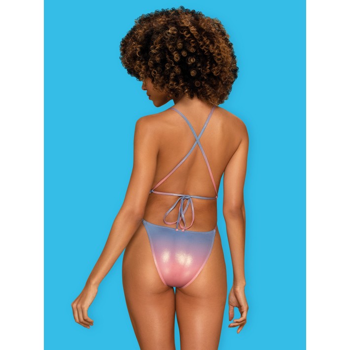 Costum De Baie Intreg - Rionella - Roz L, M 6