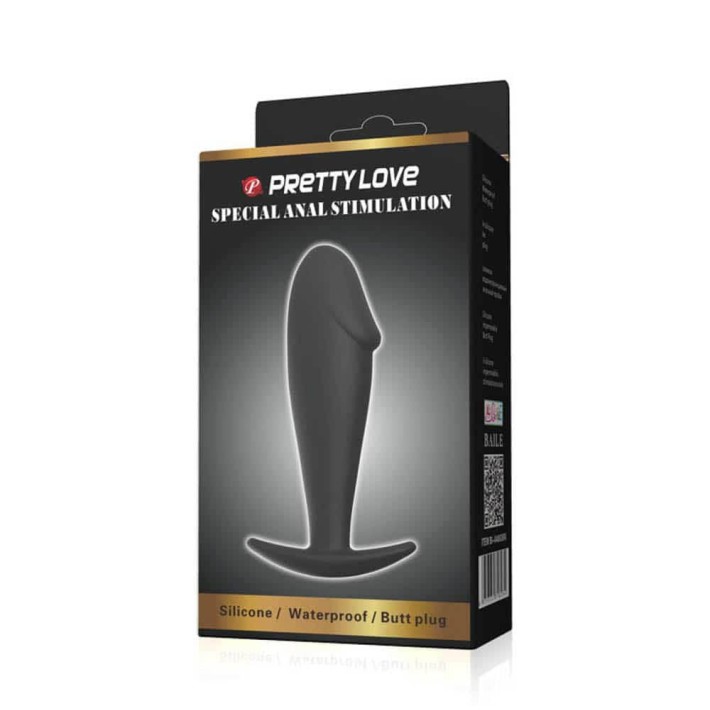 Dop Anal Special Stimulation, Negru, 10 Cm 10