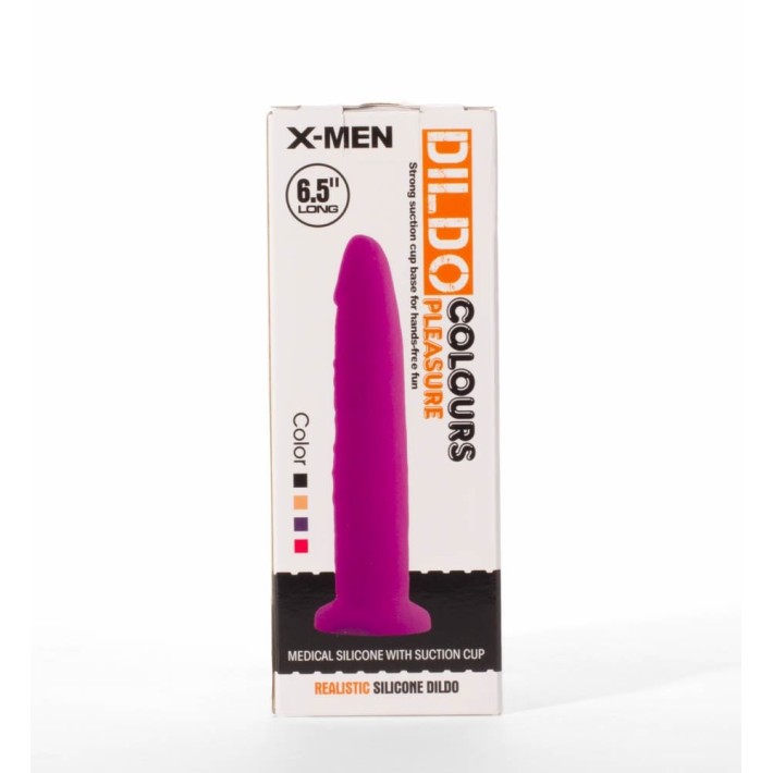 Dildo Realistic Colours Pleasure, Negru, 16.5 Cm 5