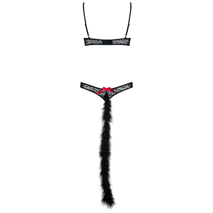 Costum Pisicuta Sexy, Negru, S/m 10