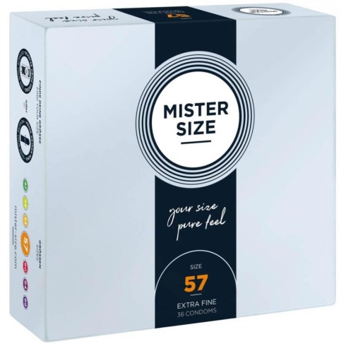 latex, Mister Size 57 Mm Condoms 36 Pieces, pasiune.ro