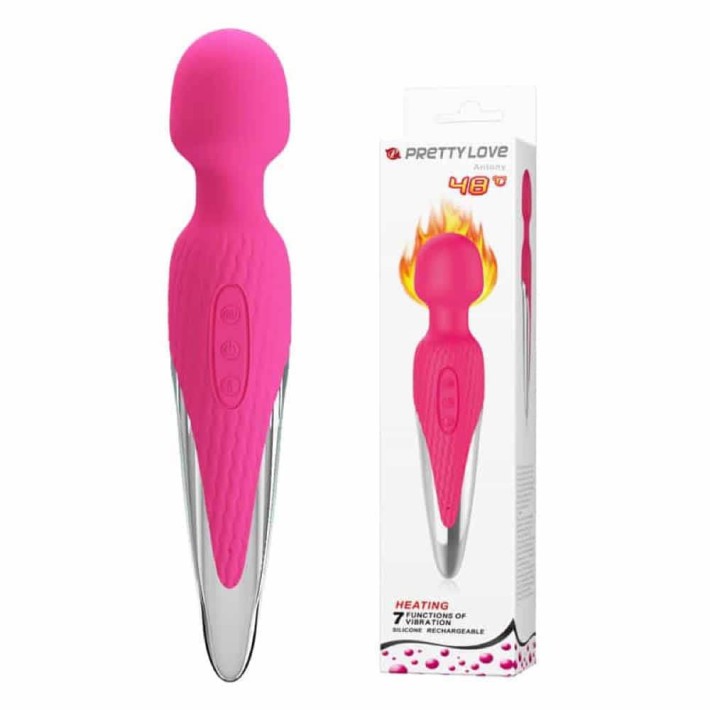 Vibrator Bagheta Cu Functie Incalzire Antony, Roz, 26 Cm 5