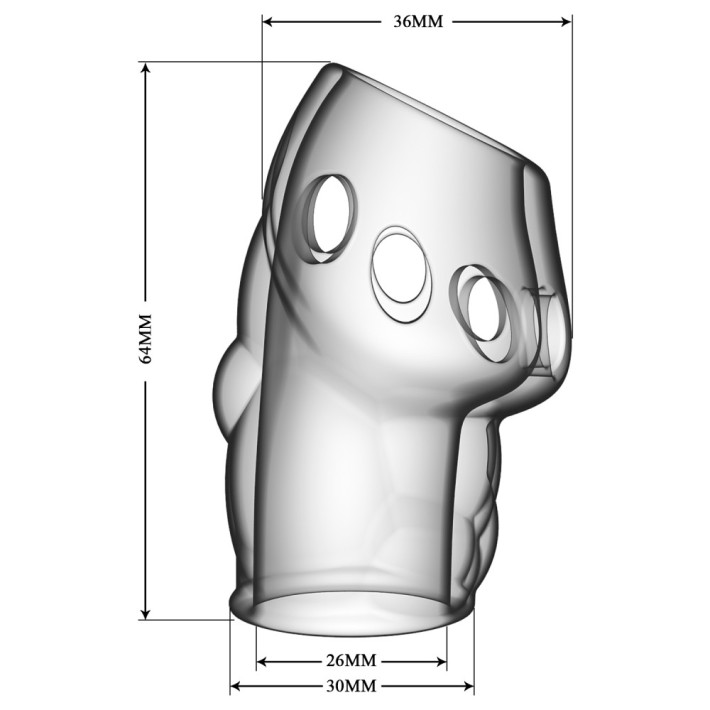 Manson Pentru Penis Oscar, Transparent, 6.5 Cm 2