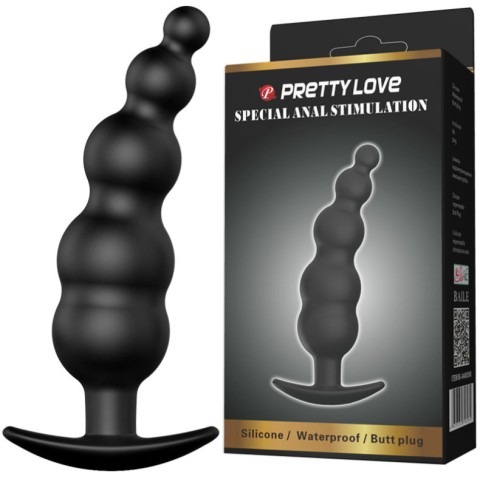 Pretty Love, Dop Anal Special Anal Stimulation, Negru, 12 Cm, pasiune.ro