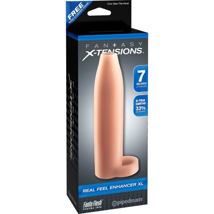 Extensie/manson Penis Real Feel Enhancer Xl, Natural, 17.8 Cm 4