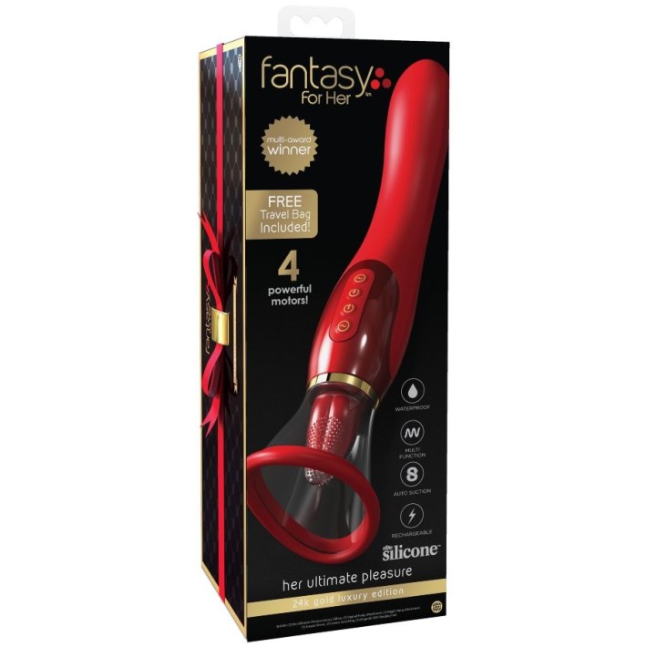 Vibrator Cu Suctiune Her Ultimate Pleasure 24k Gold Luxury Edition 2