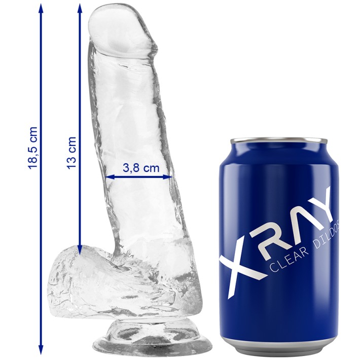Dildo Xray Transparent 18.5cm 4