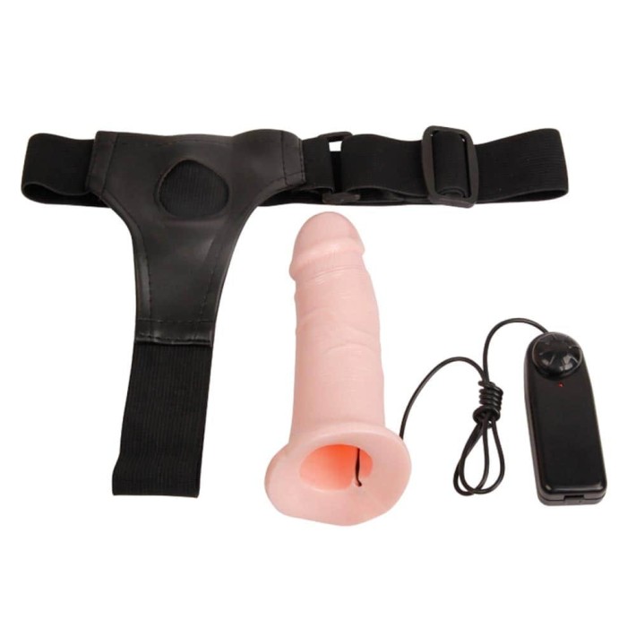 Strap On Cu Vibratii Perfect For Men, Natural, 16.5 Cm 10