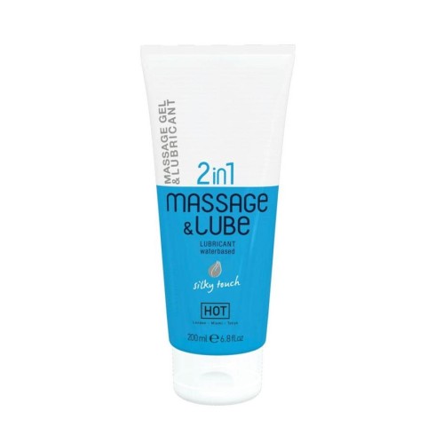 hot, Gel Lubrifiant Si Masaj 2in1 Silky Touch, 200 Ml, pasiune.ro