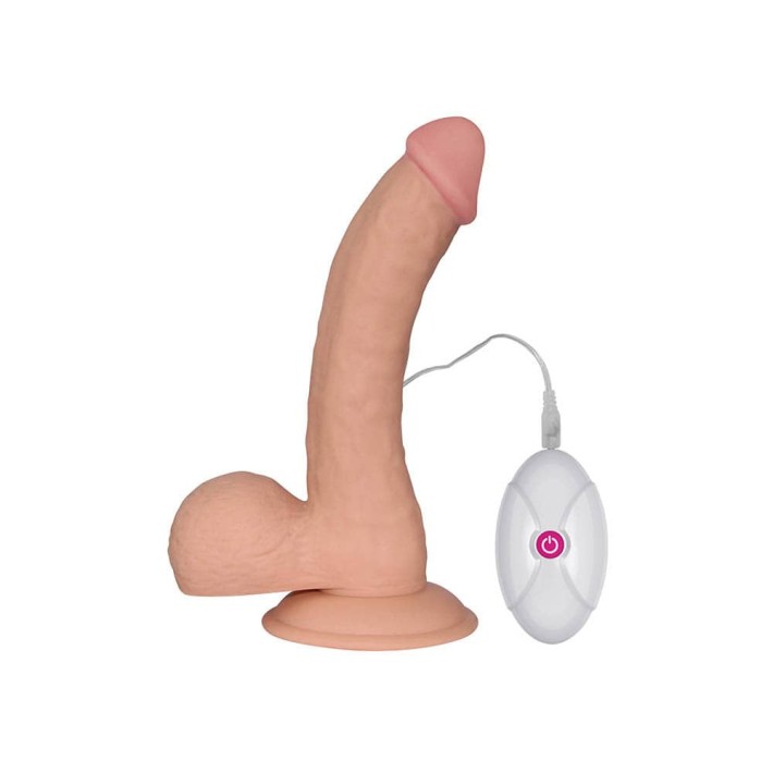 Vibrator Realistic The Ultra Soft Dude, Natural, 20 Cm 6