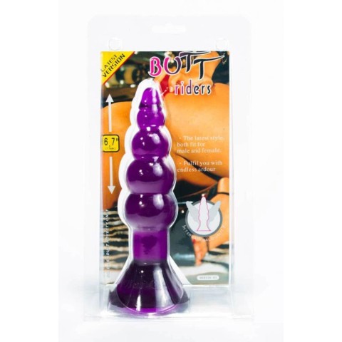 Dopuri Anale, Dop Anal Butt Riders, Mov, 17 Cm, pasiune.ro