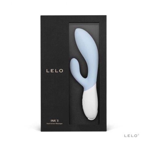 stimulator, Vibrator Rabbit Ina 3, Bleu Ciel, 20 Cm, pasiune.ro