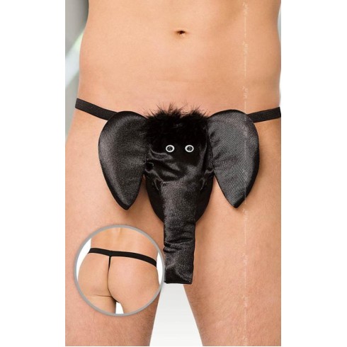 thongs, Lenjerie Fantezie Tanga Elefant, Negru, S/l, pasiune.ro
