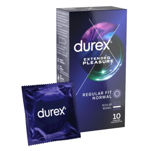 prezervative, Prezervative Durex Extended Pleasure 10 Bucati, pasiune.ro