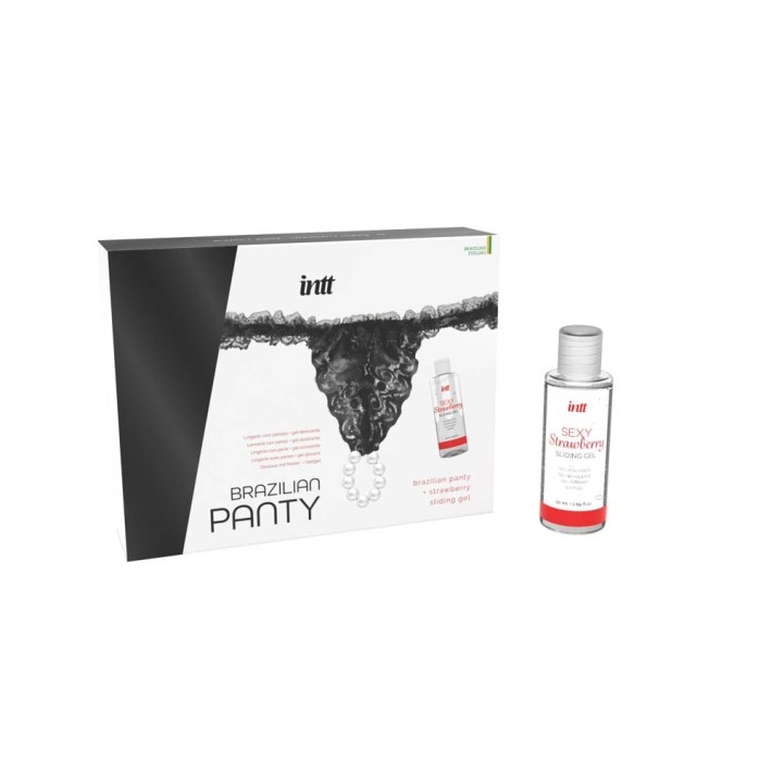 Set Cadou Chilotei Sexy + Lubrifiant Cu Aroma Capsuni  2
