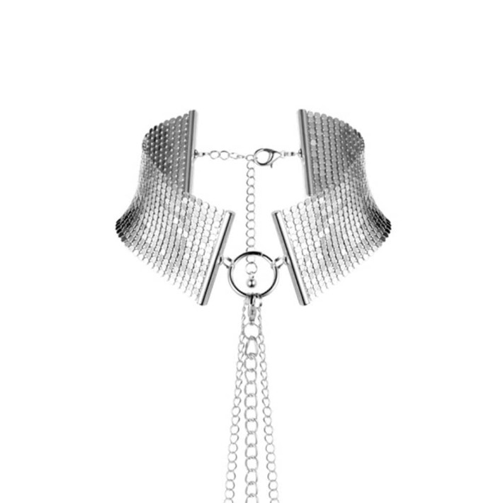 Colier Tip Choker Désir Métalique, Argintiu 3