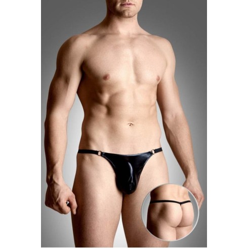 Chiloti String Tip Latex, Negru, S/l