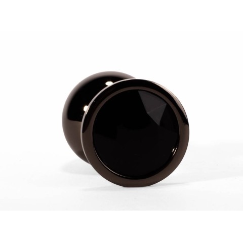 X-Men, Dop Anal Cu Bijuterie Secret Shine Metal S, Metalic + Negru, 7 Cm, pasiune.ro