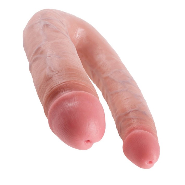 Dildo Realistic Double Trouble Large, Natural, 44.5 Cm 5
