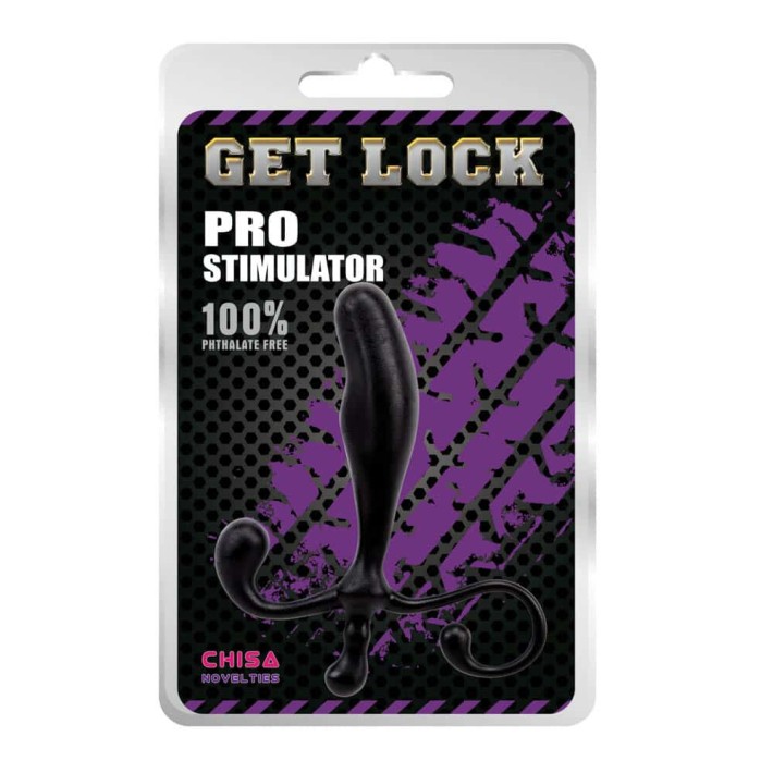 Stimulator Anal Get Lock Pro Stimulator, Negru, 12.5 Cm 3