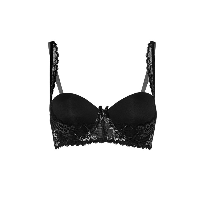 Sutien Cu Push-up Si Dantela Negru Balconette Daring Intimates 5