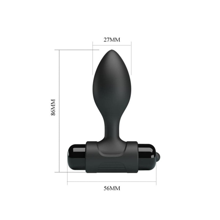 Dop Anal Vibra, Negru, 8.5 Cm 4