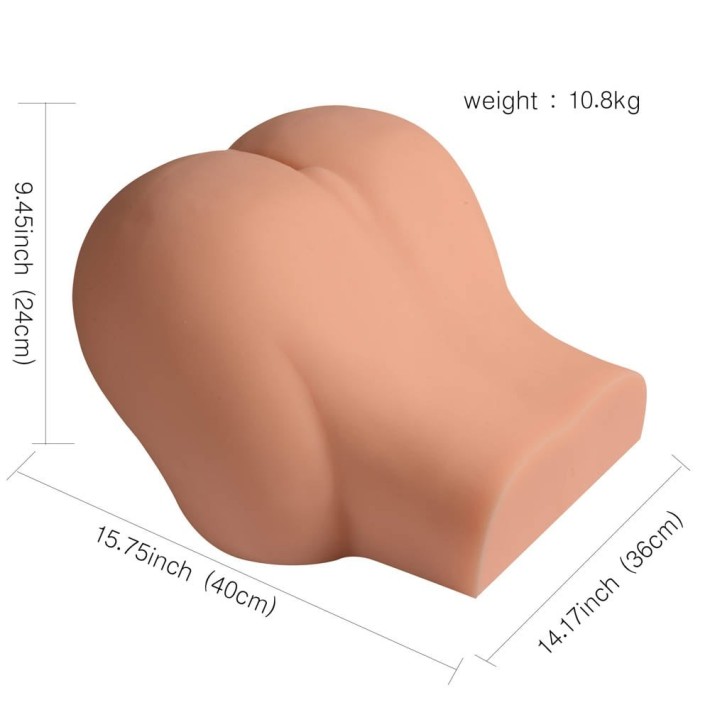 Masturbator 2-in-1 Vagin + Anus Huge Full Big Ass 8