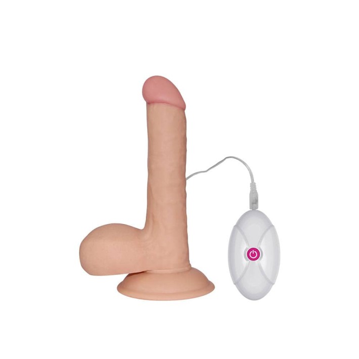 Vibrator Realistic The Ultra Soft Dude, Natural, 17 Cm 2