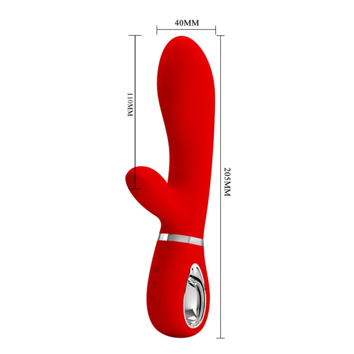 Vibrator Rabbit Thomas, Rosu, 20.5 Cm 11