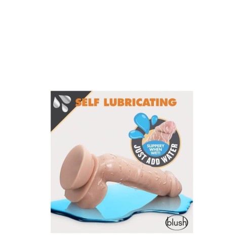 Blush, Dildo Realistic Auto-lubrifiant Dr. Skin, Natural, 21.5 Cm, pasiune.ro