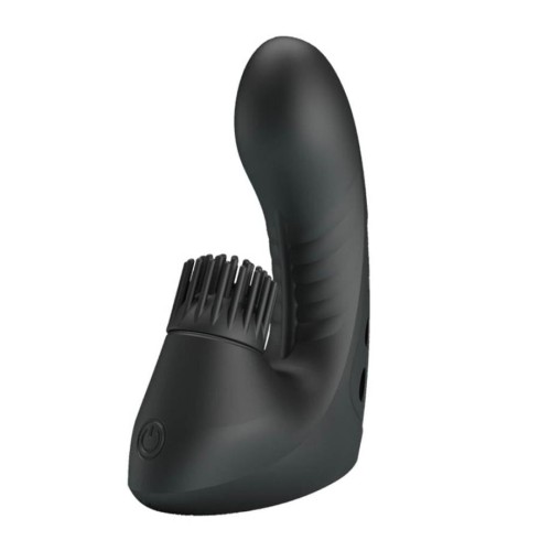 stimulator, Degetar Cu Vibratii Si Rotatii Norton, Negru, pasiune.ro