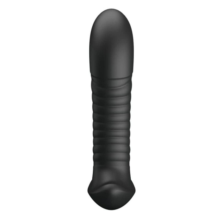 Vibrator Anal Cu Bile Rotative Si Telecomanda, Negru 4