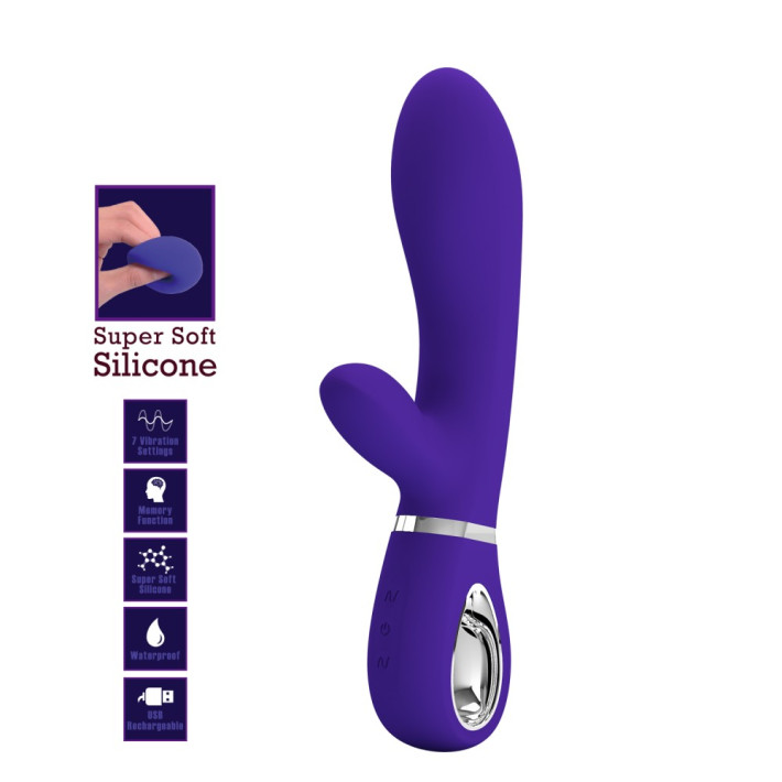Vibrator Rabbit Thomas, Indigo, 20.5 Cm 5