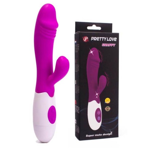Vibratoare Speciale, Vibrator Rabbit Snappy ,violet, 19.5 Cm, pasiune.ro