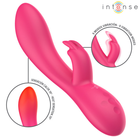 Intense, Vibrator Rabbit Intense Tammy Cu Functie De Incalzire Fucsia, pasiune.ro