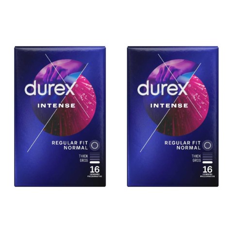 , Pachet Prezervative Durex Intense Orgasmic 2x16, 32 Bucati , pasiune.ro