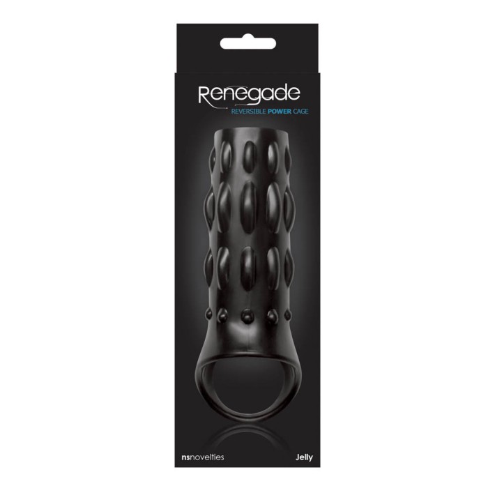 Manson Penis Renegade Reversible Power Cage,  Negru, 15 Cm 2