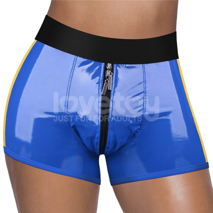 Boxeri-suport Pentru Strap-on Chic, Albastru, M/l (talie 90-100 Cm) 7