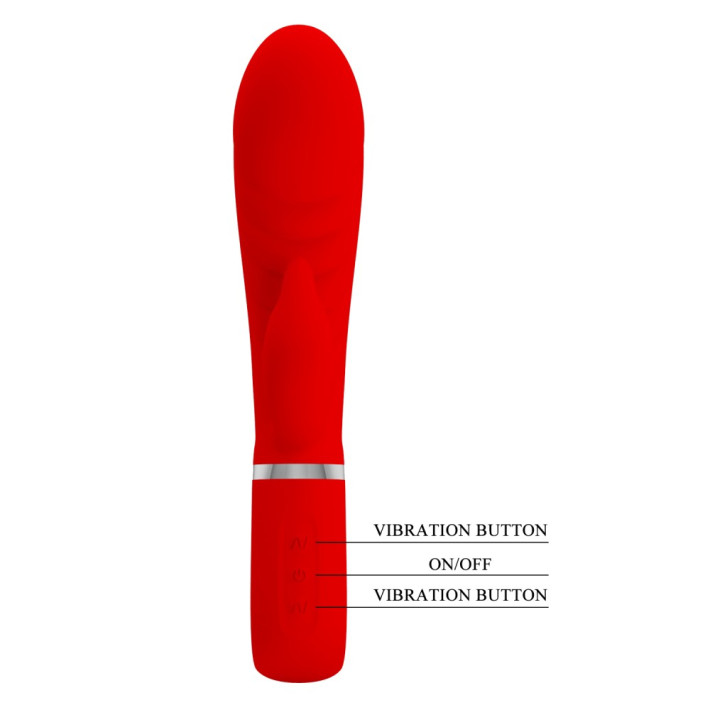 Vibrator Rabbit Prescott, Rosu, 20 Cm 2