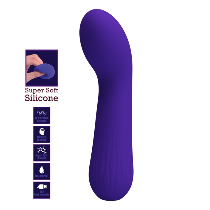 Vibrator Punctul G Faun, Indigo, 15 Cm 6