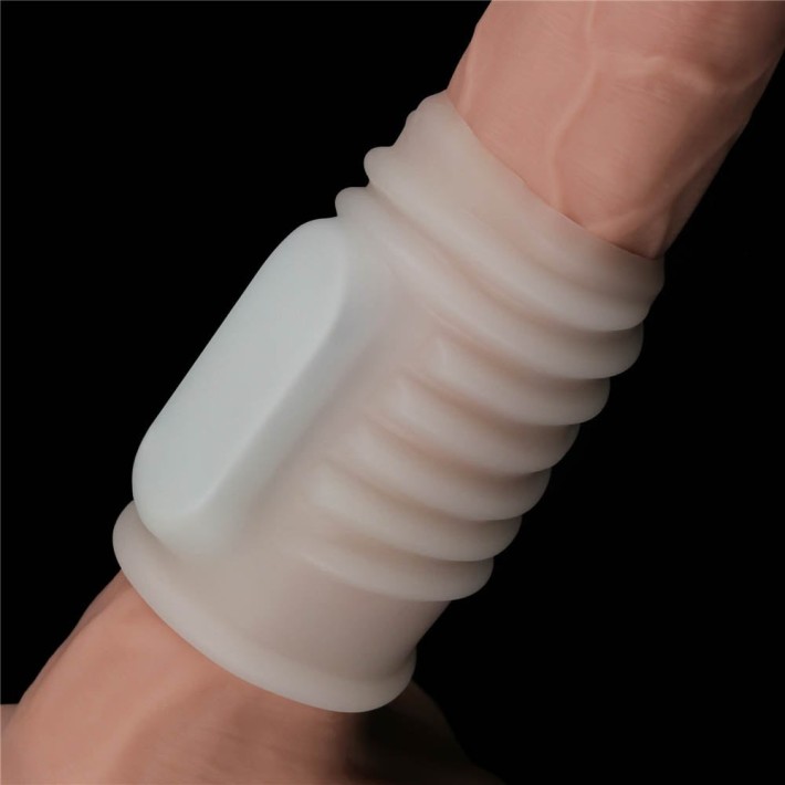 Inel / Manson Penis Cu Vibratii Vibrating Spiral Knights Ring, Alb 6