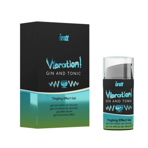 Intt, Gel Stimulant Cu Aroma Gin Tonic Vibration, 15 Ml, pasiune.ro