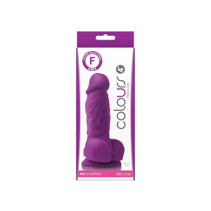 Dildo Realistic Colours Pleasures, Mov, 10 Cm 2
