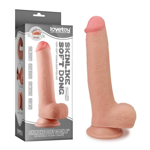 lovetoy, Dildo Ultra Realistic Skinlike, Natural, 23 Cm, pasiune.ro