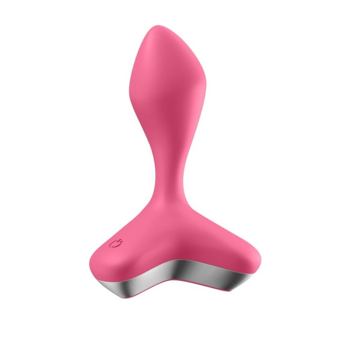 Dop Anal Cu Vibratii Game Changer, Roz, 11.5 Cm 4